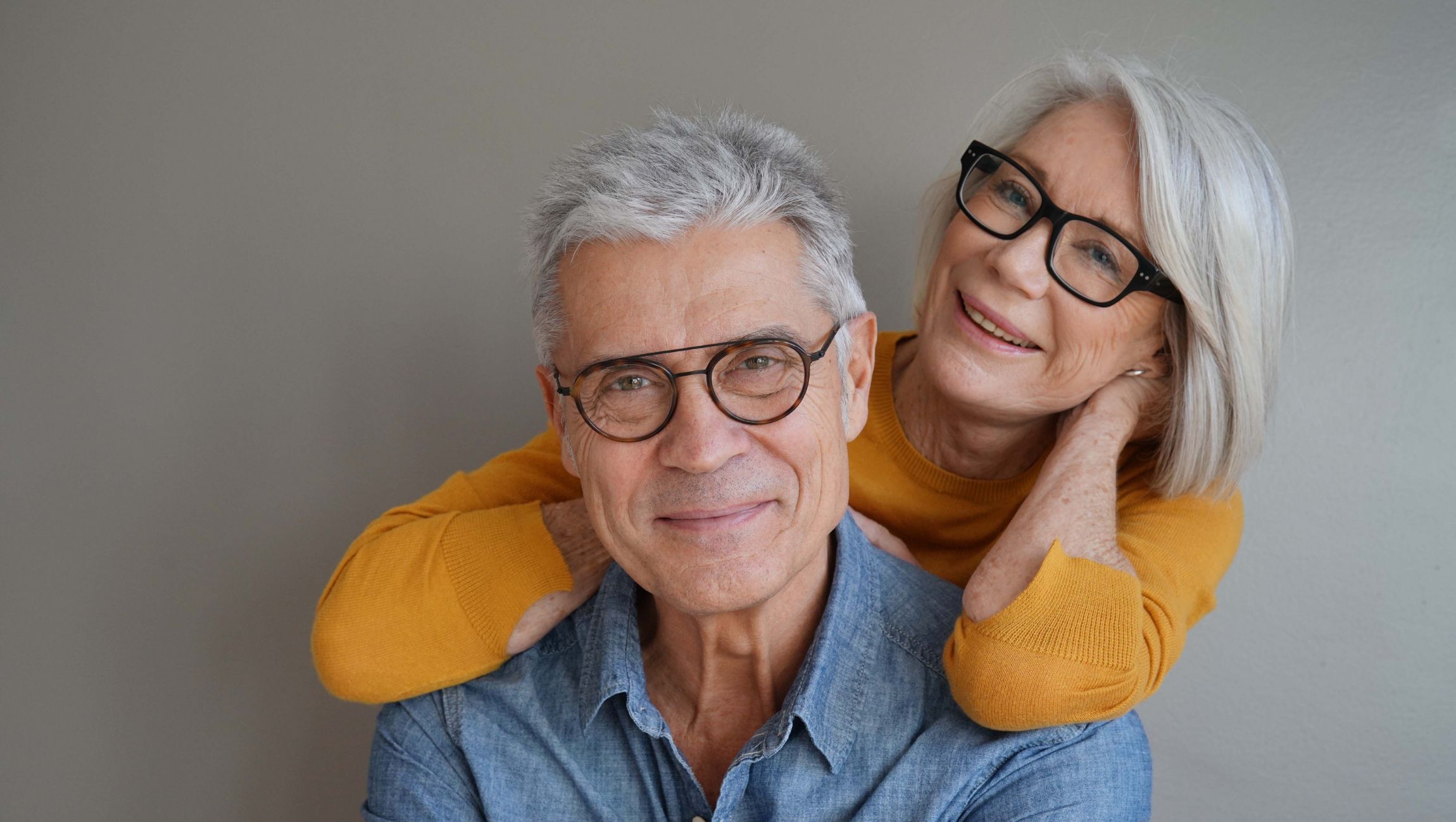 older couple wearing glasses
