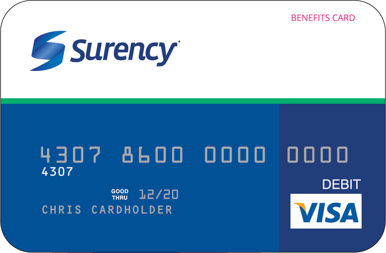 sample surency benefits card